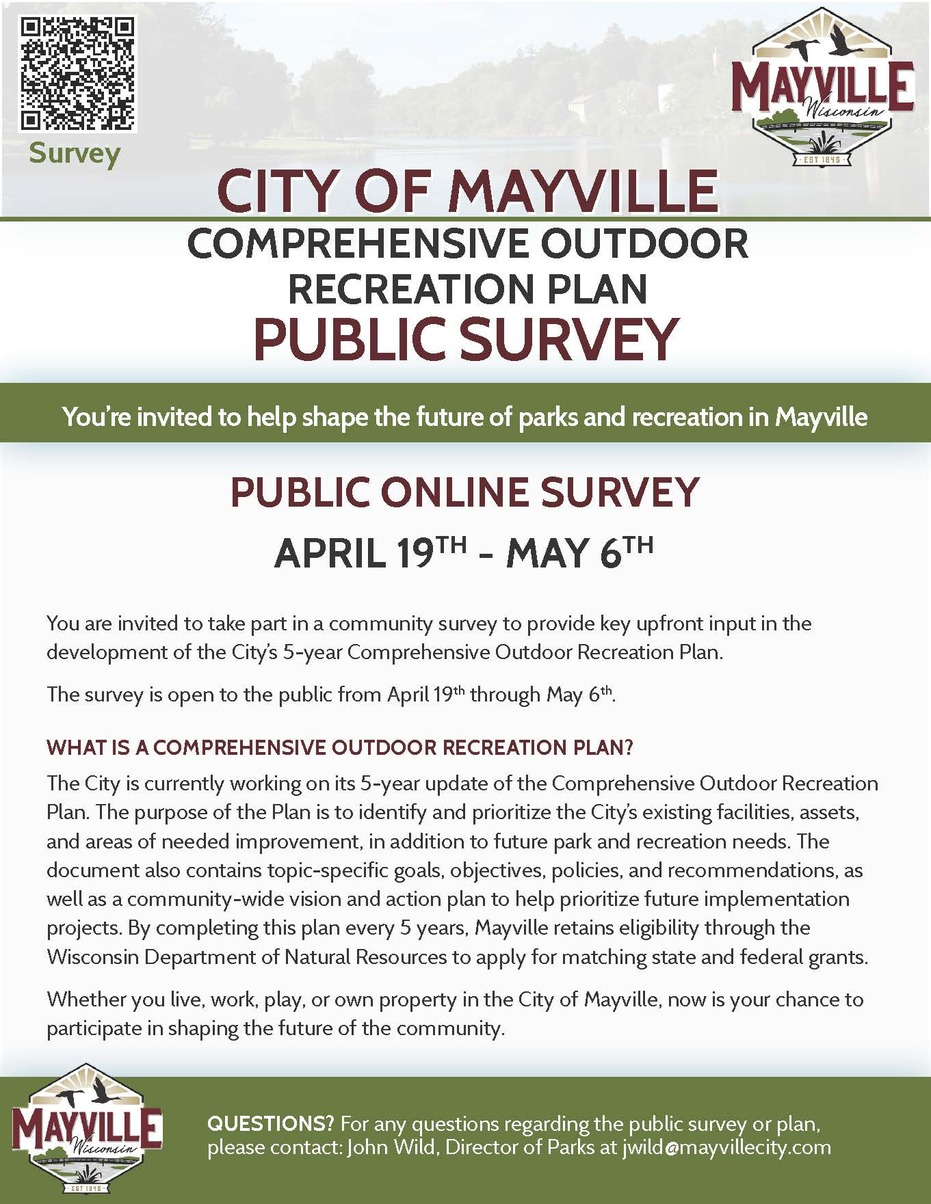  5-year Comprehensive Outdoor Recreation Plan Survey